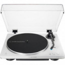 Tocadiscos Audio-technica AT-LP70XBT Inalámbrico con Tracción por Correa Totalmente Automático Blanco  AUDIO TECHNICA