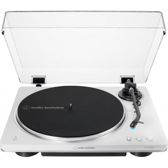 Tocadiscos Audio-technica AT-LP70XBT Inalámbrico con Tracción por Correa Totalmente Automático Blanco  AUDIO TECHNICA