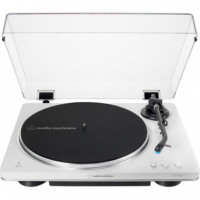 Tocadiscos Audio-technica AT-LP70XBT Inalámbrico con Tracción por Correa Totalmente Automático Blanco  AUDIO TECHNICA