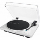 Tocadiscos Audio-technica AT-LP70XBT Inalámbrico con Tracción por Correa Totalmente Automático Blanco  AUDIO TECHNICA