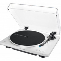 Tocadiscos Audio-technica AT-LP70XBT Inalámbrico con Tracción por Correa Totalmente Automático Blanco  AUDIO TECHNICA