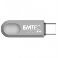 Pendrive USB Dual 3.2 64GB Usb-c y Usb-a EMTEC