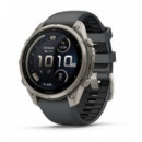 Smartwatch GARMIN Fenix 9 Pro de 47MM Lte Titanio con Correa de Silicona en Gris