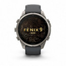 Smartwatch GARMIN Fenix 9 Pro de 47MM Lte Titanio con Correa de Silicona en Gris