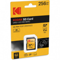 Tarjeta de Memoria Sd de 256GB KODAK Uhs-i U3 V30 Ultra