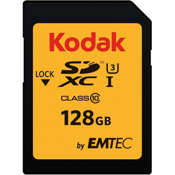 Tarjeta de Memoria Sd de 128GB KODAK Uhs-i U3 V30 Ultra