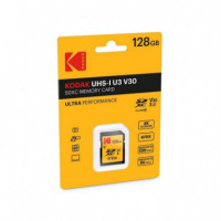 Tarjeta de Memoria Sd de 128GB KODAK Uhs-i U3 V30 Ultra