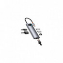 Hub 6-1 BASEUS CAHUB-CW0G Usb-c To 3X USB 3.0 + HDMI + Usb-c Pd + RJ45