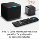 AMAZON Fire TV Cube (2022), Control por Voz Alexa, Wifi 6, Ultra HD 4K