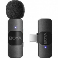 Micrófono Lavalier BOYA BY-V10 sin Cable 2.4HGZ con Usb-c
