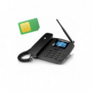 Teléfono Fijo MOTOROLA FW200L con Tarjeta Sim Gsm Negro