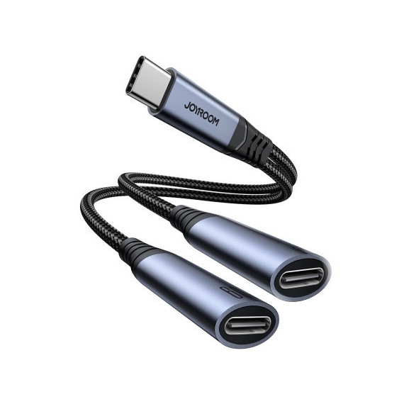 Cable Adaptador de Audio 2 en 1 Usb-c a Usb-c + Usb-c Audio  JOYROOM