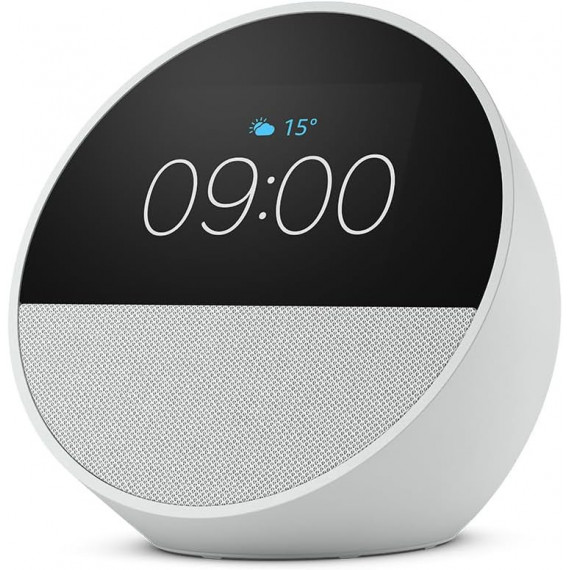 Altavoz Despertador Inteligente BLUETOOTH Echo Spot con Alexa, Blanco  AMAZON