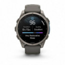 Smartwatch GARMIN Fenix 9 de 47MM Titanio con Correa de Silicona en Gris