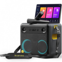 Altavoz Karaoke Recargable IKARAO Break X2 con Pantalla 10.1" 600W y 2 Micros