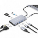 Docking Station USB 3.2 Gen 10 en 1, Hdmi, Vga, Usb-a 3.0, Sd, Tf/microsd, Audio, Lan Gbe, USB Pd de 100 W  CONCEPTRONIC