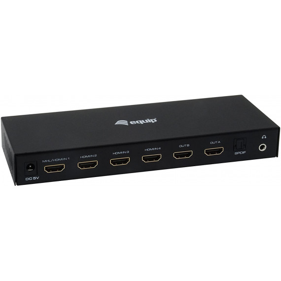 Splitter/conmutador de Matriz HDMI 4X2 4K  EQUIP