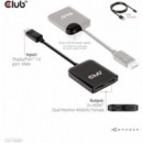 Adaptador Mst Displayport 1.4 a 2 HDMI Dual 4K60HZ CLUB 3D