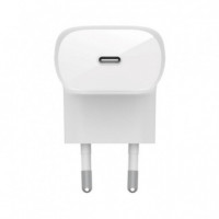 Cargador BELKIN Usb-c 30W con Cable Lightning Blanco