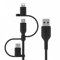 Cable Usb-a a Conectores Usb-c, Micro-usb y Lightning de 1M BELKIN