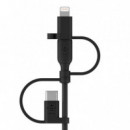 Cable Usb-a a Conectores Usb-c, Micro-usb y Lightning de 1M BELKIN