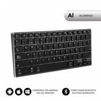 Teclado BLUETOOTH Aluminio Advance Compact  SUBBLIM