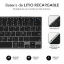 Teclado BLUETOOTH Aluminio Advance Compact  SUBBLIM