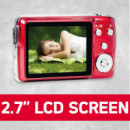 Cámara Digital Compacta 18MP AGFAPHOTO DC8200 con Tarjeta Sd de 16GB Roja