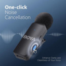 Kit 4 Micrófonos Lavalier sin Cable BOYA V4U Usb-c