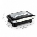 Parrilla Eléctrica/ Sandwichera MOULINEX1000W GI270D10 Inox-negro  MOULINEX