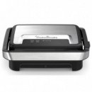 Parrilla Eléctrica/ Sandwichera MOULINEX1000W GI270D10 Inox-negro  MOULINEX