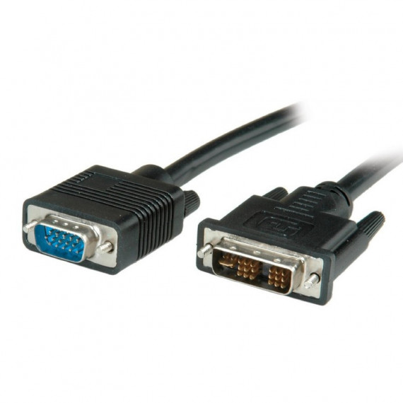 Cable Dvi-i 12+5 M a VGA M 1,8MTS Analógico  EQUIP