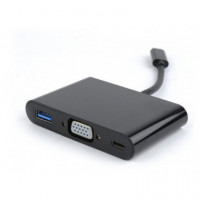 Adaptador Usb-c a 3-EN-1 + Adaptador VGA + USB3  CABLEXPERT