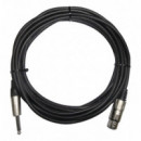 Cable Xlr-canon Hembra Jack Macho Mono 6,3MM 3MTS  DIMELEC