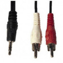 Cable 2RCA - Jack St 3,5 10MTS.  DIMELEC