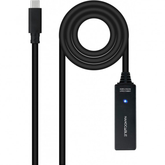 Cable Alargador Amplificado Usb-c 3.2 5MTRS. M-h  NANOCABLE