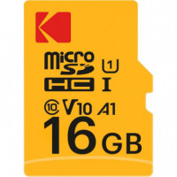 Tarjeta de Memoria Micro Sdhc/xc 16GB Clase 10 KODAK