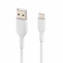 Cable Usb-a a Usb-c BELKIN 15W Blanco