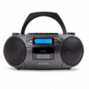 Radio Cassette Portátil con Cd, BLUETOOTH y USB AIWA BBTC-550BK Negro