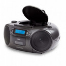 Radio Cassette Portátil con Cd, BLUETOOTH y USB AIWA BBTC-550BK Negro