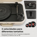 Tocadiscos Vintage DENVER VPL-130 Beig