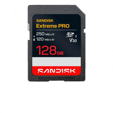 SANDISK TARJETA SDXC UHS-I EXTREME PRO V30 128GB 250 MB/s