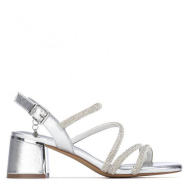 Xti Sandalias de mujer plata 145260-PLATA