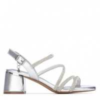 XTI Sandalias de Mujer Plata 145260-PLATA