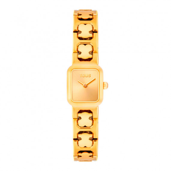 Reloj Analógico con Brazalete de Acero Dorado Icon Time  TOUS