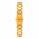 Reloj Analógico con Brazalete de Acero Dorado Icon Time  TOUS