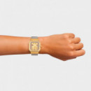 Reloj Analógico con Brazalete de Acero y Acero Dorado D-bear Party  TOUS