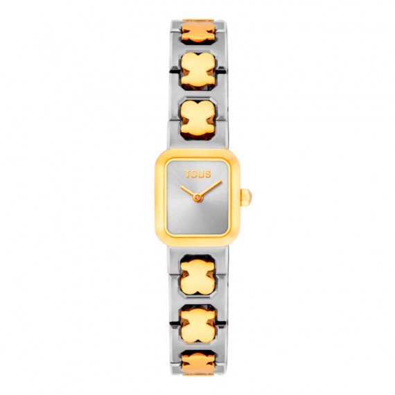 Reloj Analógico con Brazalete de Acero y Acero Dorado Icon Time  TOUS