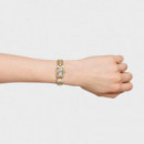 Reloj Analógico con Brazalete de Acero y Acero Dorado Icon Time  TOUS