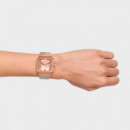 Reloj Analógico con Brazalete de Acero y Acero Rosado D-bear Party  TOUS